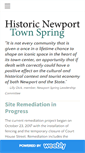 Mobile Screenshot of historicnewportspring.org